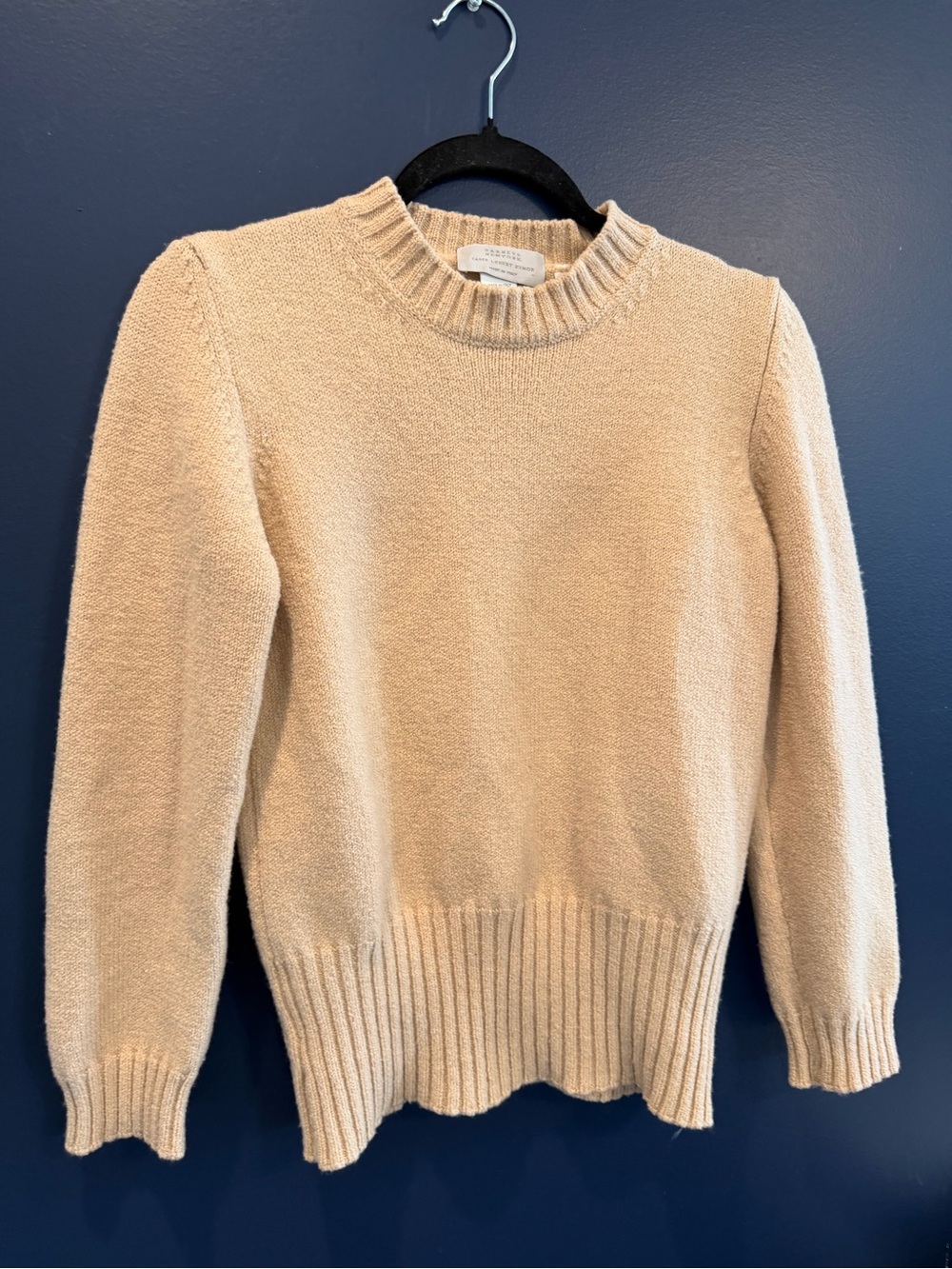 Barneys New York Cream Crewneck Sweater